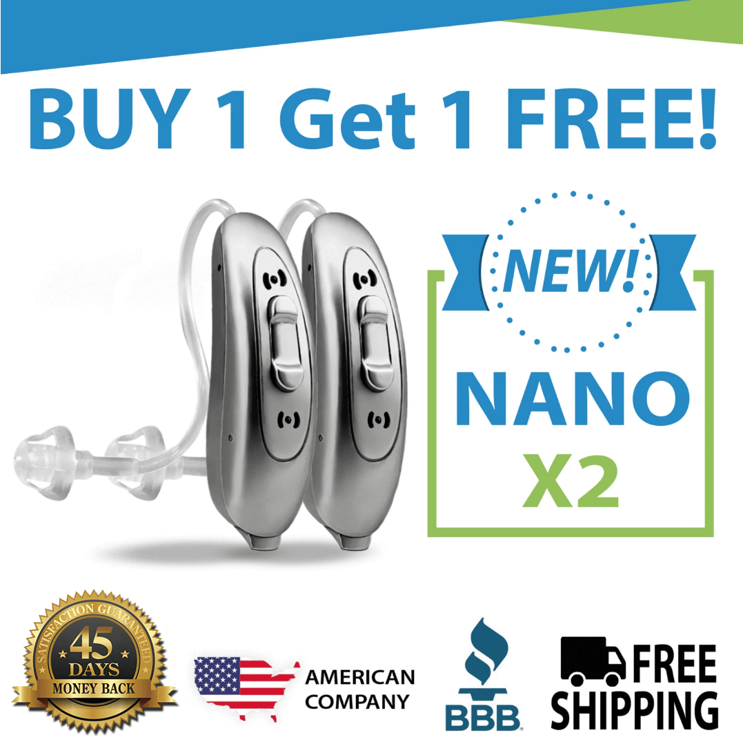 🔥 SALE! Buy 1 Nano X2 Digital Hearing Aid & Get the Second Ear FREE! Get The Entire Pair for Only $697! Plus Get a FREE 6-Month Supply of Batteries Worth $50!